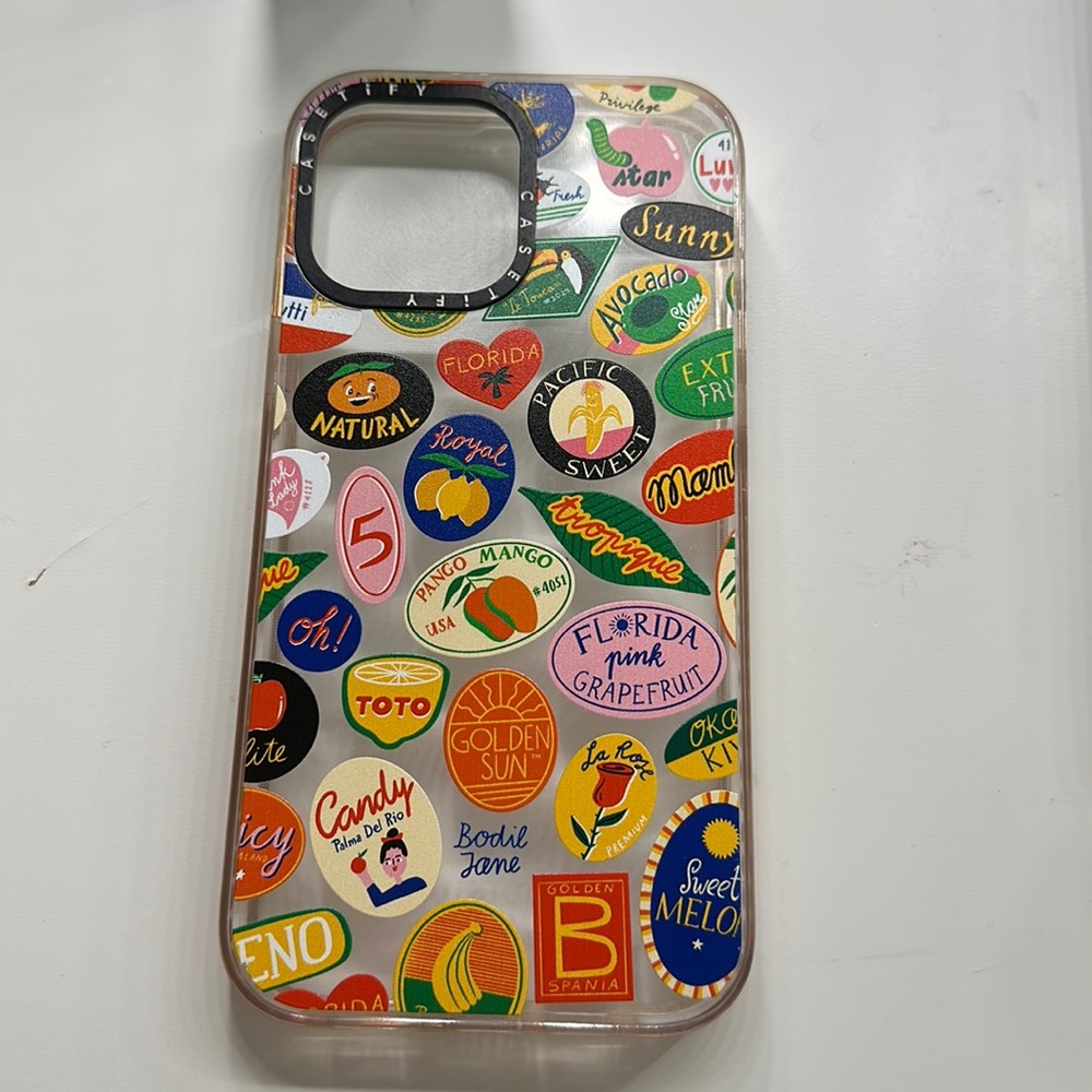 fruit sticker casetify case for 13 pro max